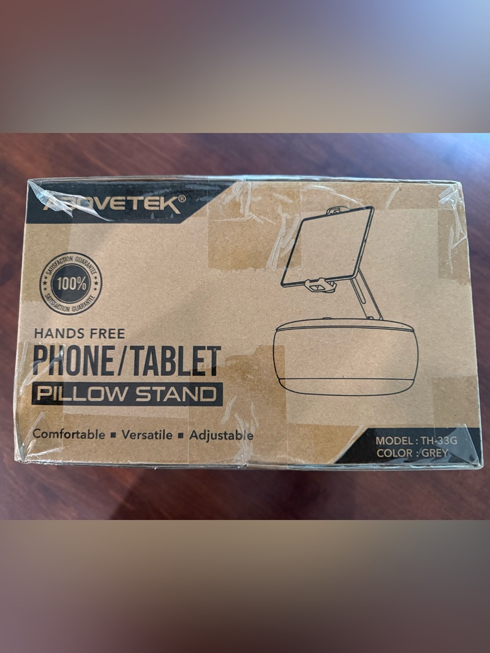 🆕Grey Hands-Free Phone & Tablet Pillow Stand. Never opened.